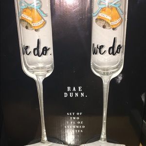 Rae Dunn Stemmed Flutes